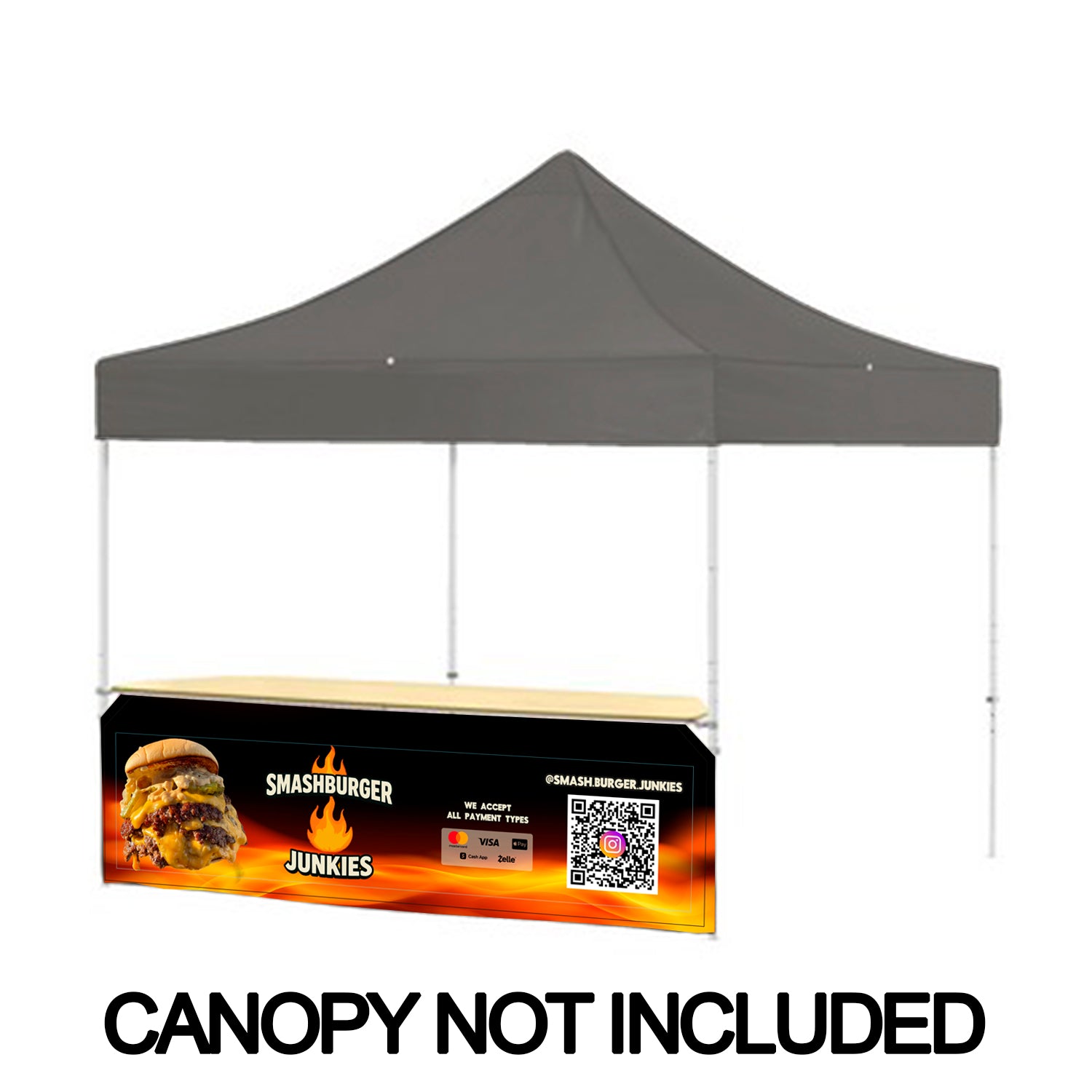 Canopy Counter / Bar Top – Custom Portable Countertop for Canopy Tents