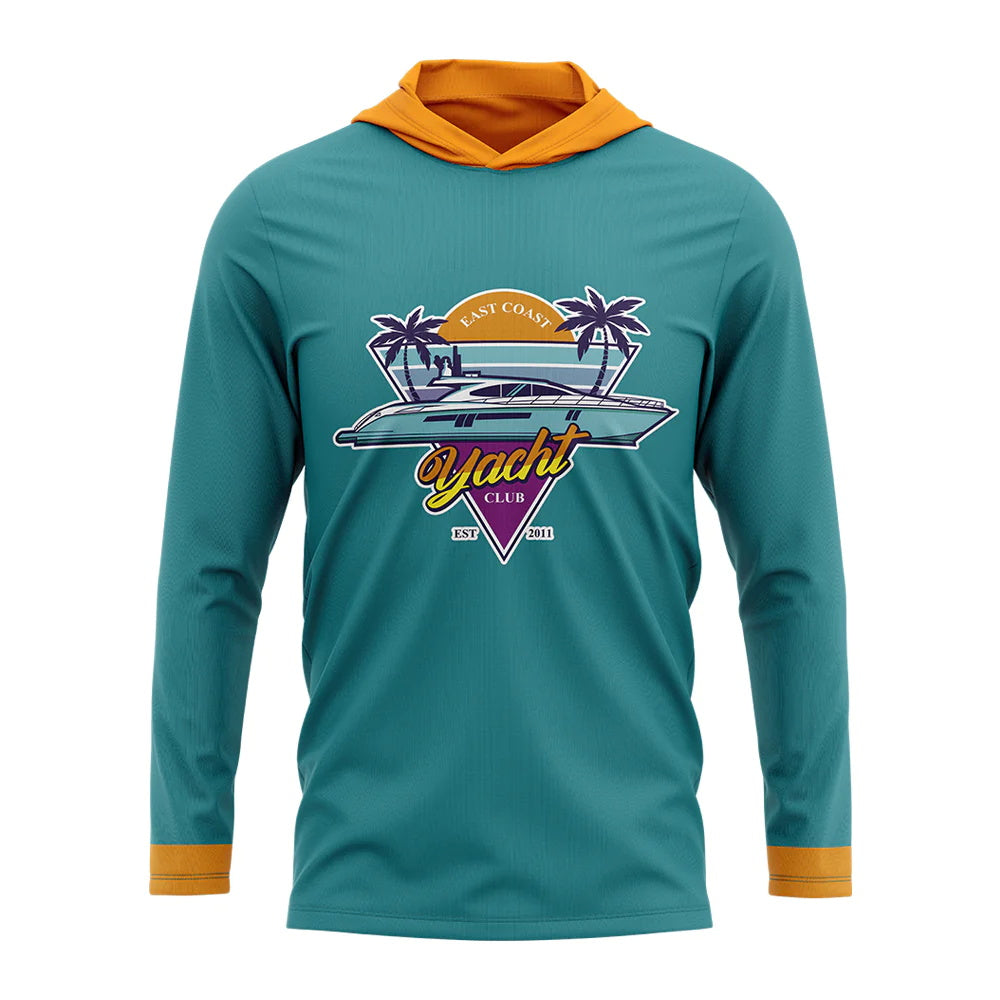 120GSM Milk Silk Long Sleeve Hoodie T-shirt (Full Dye Sublimation)#500138