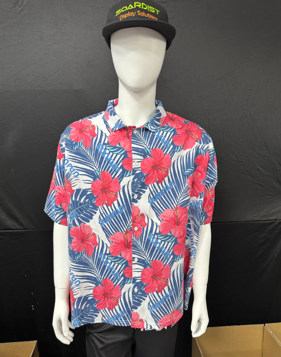 120GSM Milk Silk Sport Polo Shirt Full Button (Full Dye Sublimation) #500075
