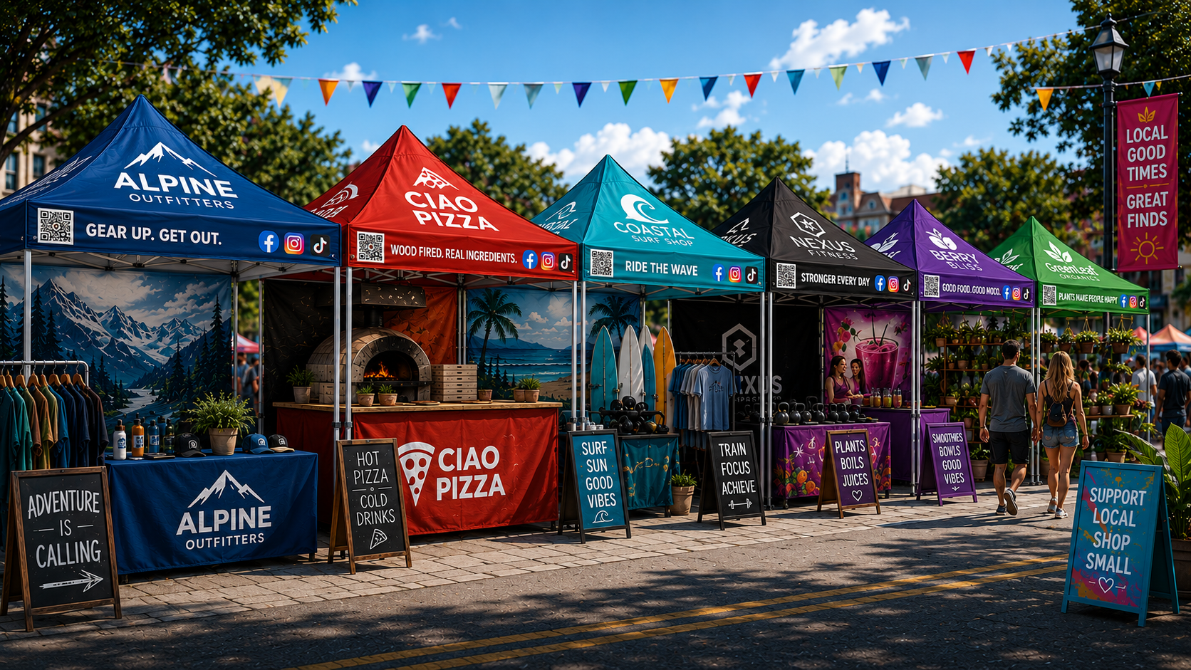 Custom Canopy Tents – Personalized Pop Up Tents for Events