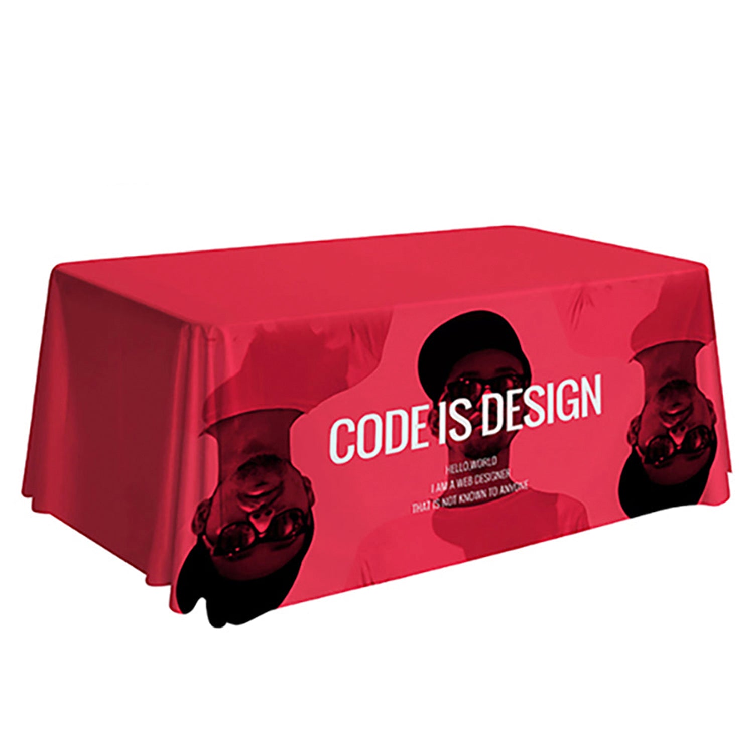 Draped Table Cover (Full-Color Dye Sublimation, Full Bleed)