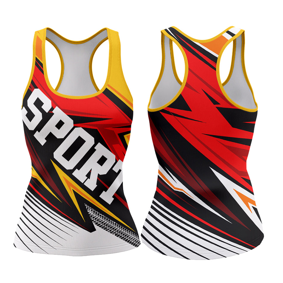 120GSM Milk Silk Racerback Tank  (Full Dye Sublimation) #500031