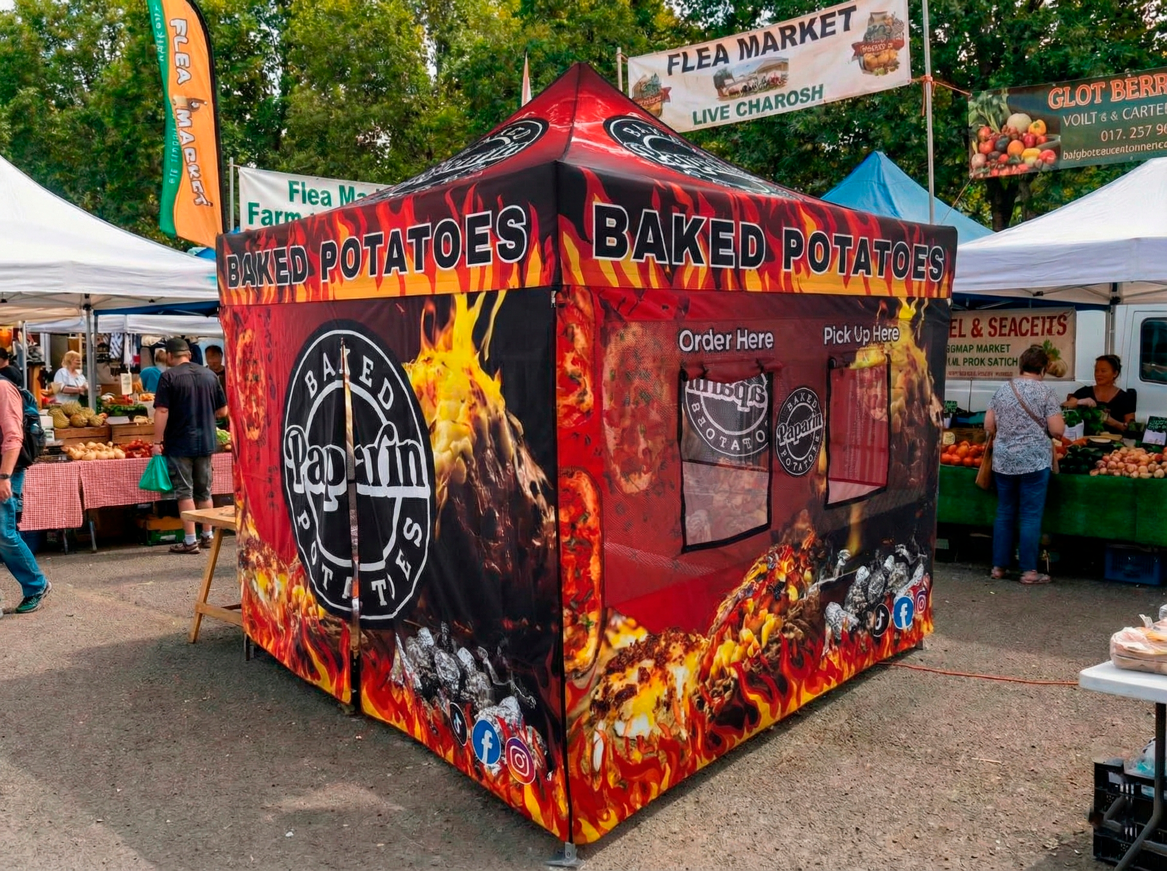 Custom Food Booths hero banner